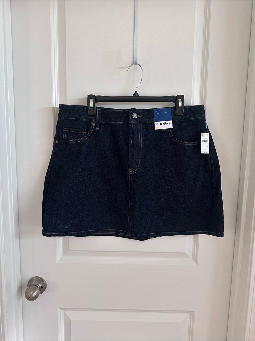 Old Navy Navy Denim Mini Skirt